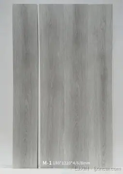 LJ-GW-001 grey wood-grain SPC swatch